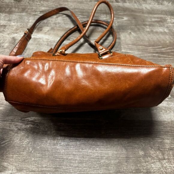 Victor Alfaro Brown Handbag with Crossbody Strap - Picture 4 of 10